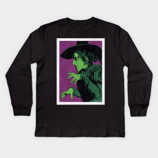 WICKED WITCH OF THE WEST - The Wizard of OZ (Pop Art) Kids Long Sleeve T-Shirt